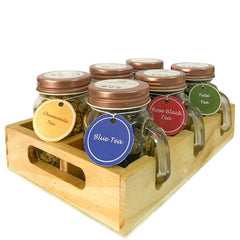 Assorted wooden tea tray set - darjeelingsips
