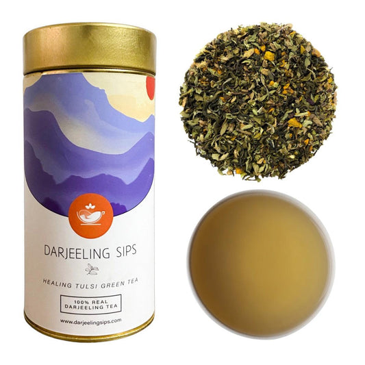 Healing Tulsi Green Tea - darjeelingsips